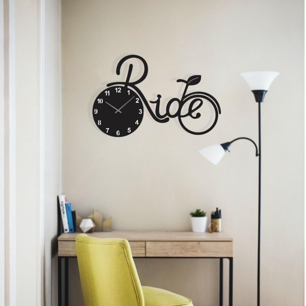 Premium Wooden Ride Wall Clock (Big Cycle) - WC 132