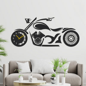 Motorbike Wooden THEME CLOCK For Home - WC 118