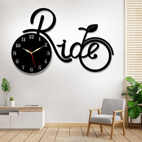 Premium Wooden Ride Wall Clock (Big Cycle) - WC 132