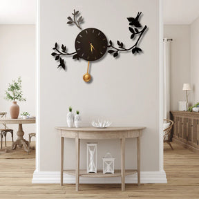 Birds on Branches Scenic Pendulum Clock - PD 606