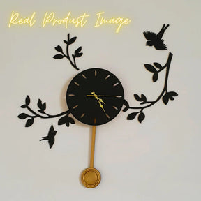 Birds on Branches Scenic Pendulum Clock - PD 606