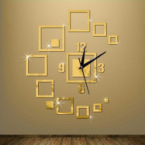 Square Boxes acrylic clock for home and office decoration - PC 213