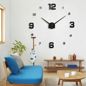 LARGE SIZE WOODEN DIY CLOCK WITH 12 INCHES NEEDLES - 3D 516