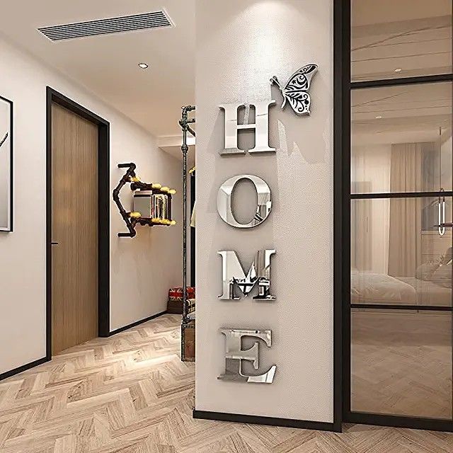 Home Wall Decor Letter Signs Acrylic Mirror for home decoration - WM 710