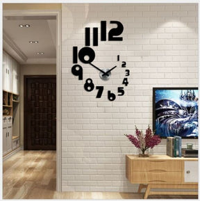 LARGE SIZE WOODEN DIY CLOCK WITH 12 INCHES NEEDLES - 3D 511