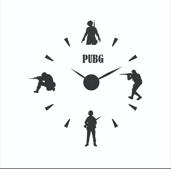 PUBG Gamers wall Clock for home decor - 3D 517