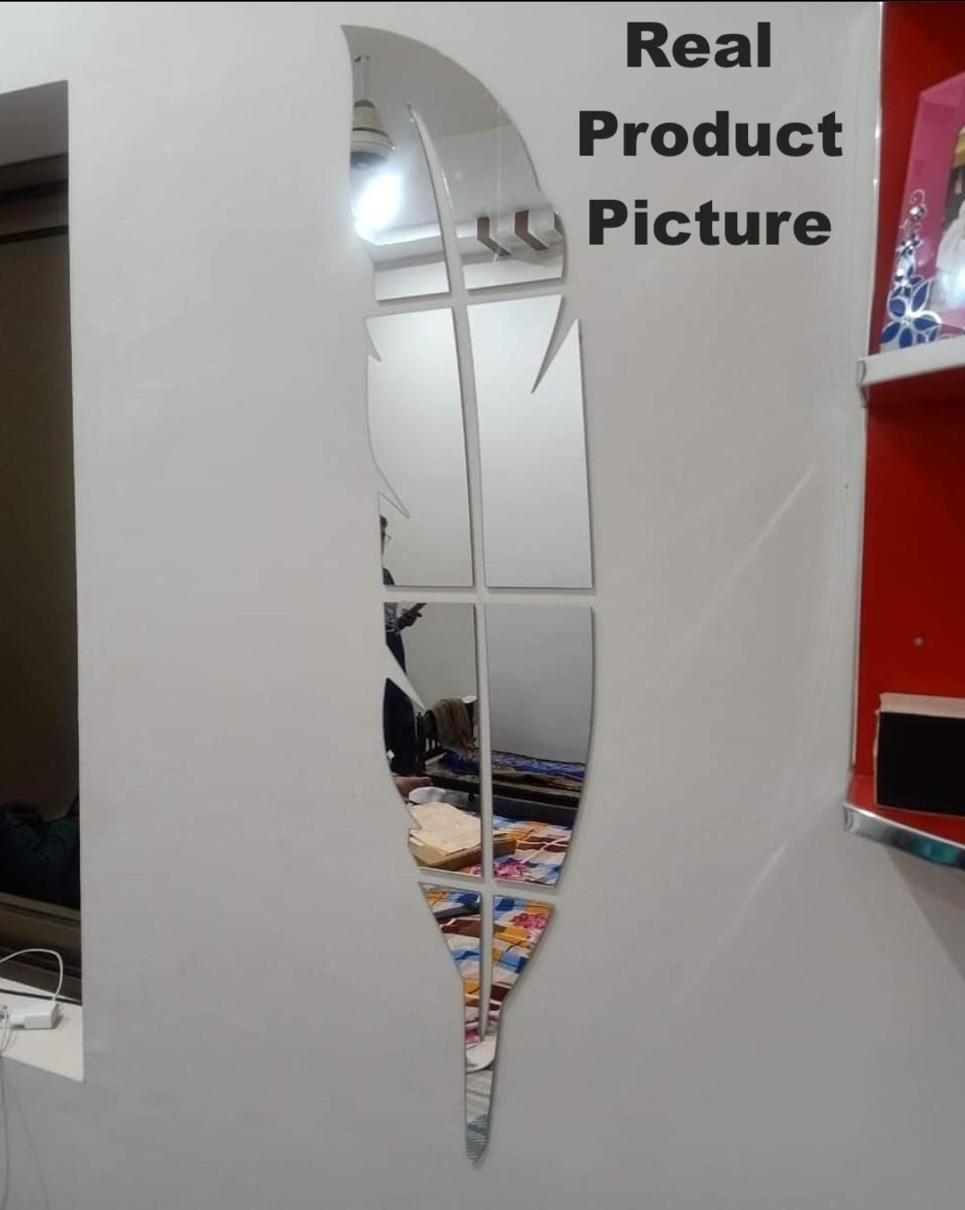 Acrylic Leaf Mirror For Wall Decor - WM 702