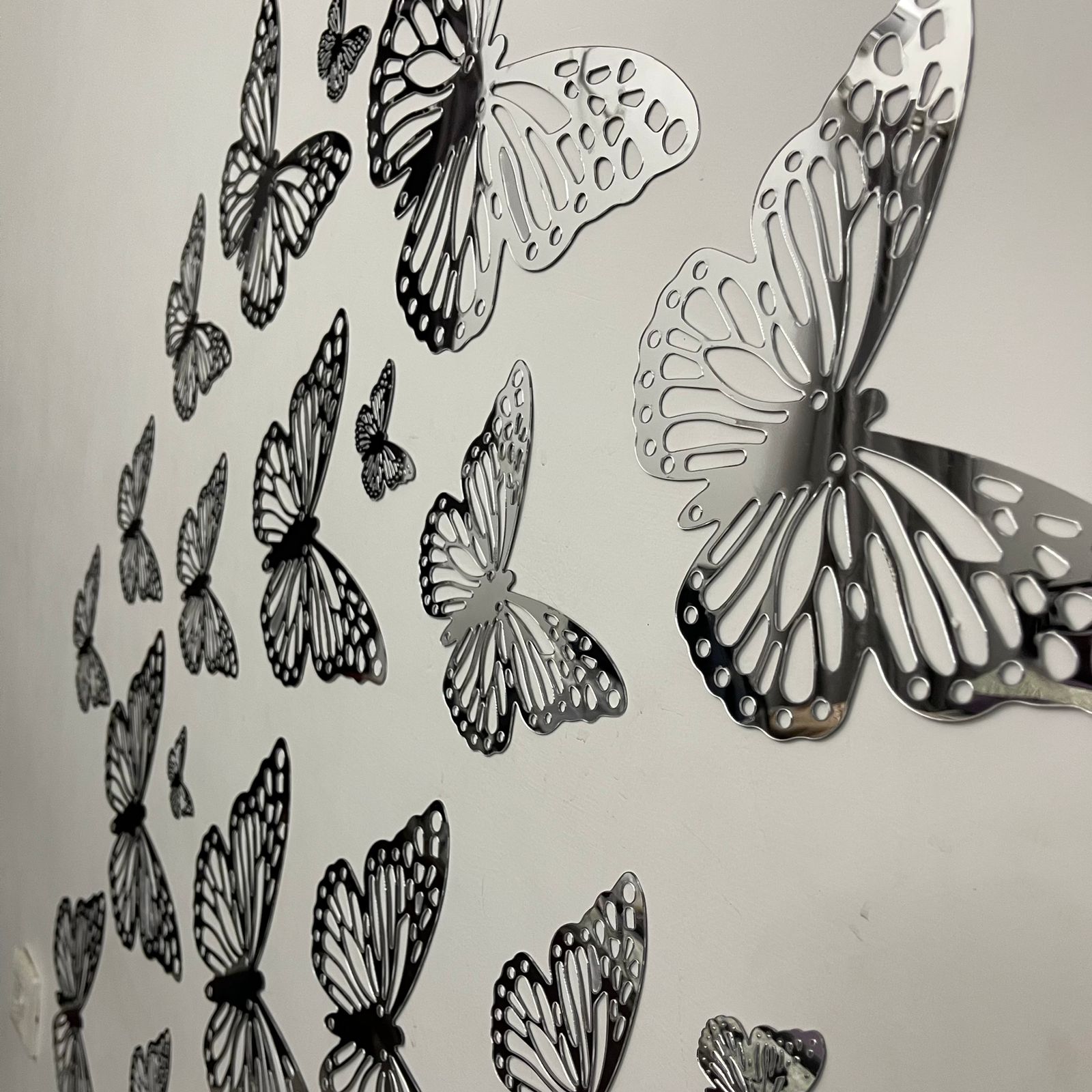 Acrylic Mirror butterflies set for Wall Decor - WA 811