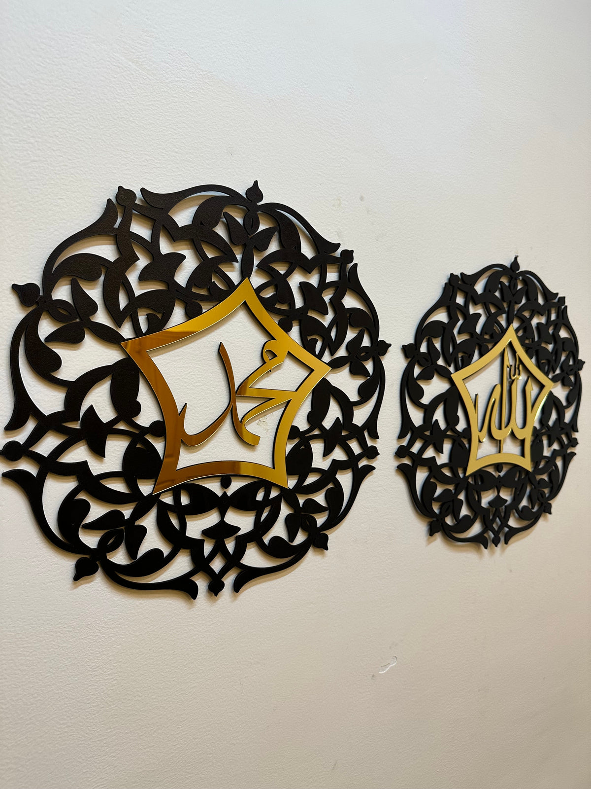 Allah Muhammad Flower shape Large Frames - IC 306